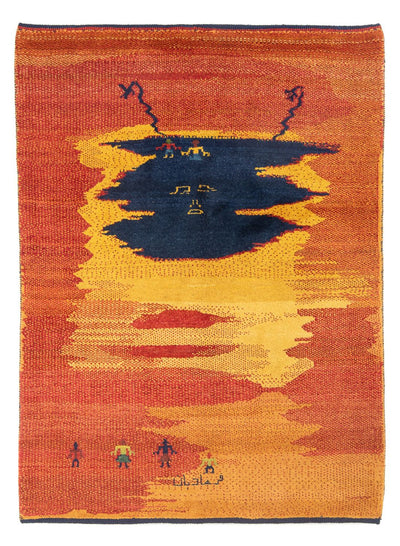 Gabbeh perski Dywan 150x193cm - Perserteppich Wollteppich
