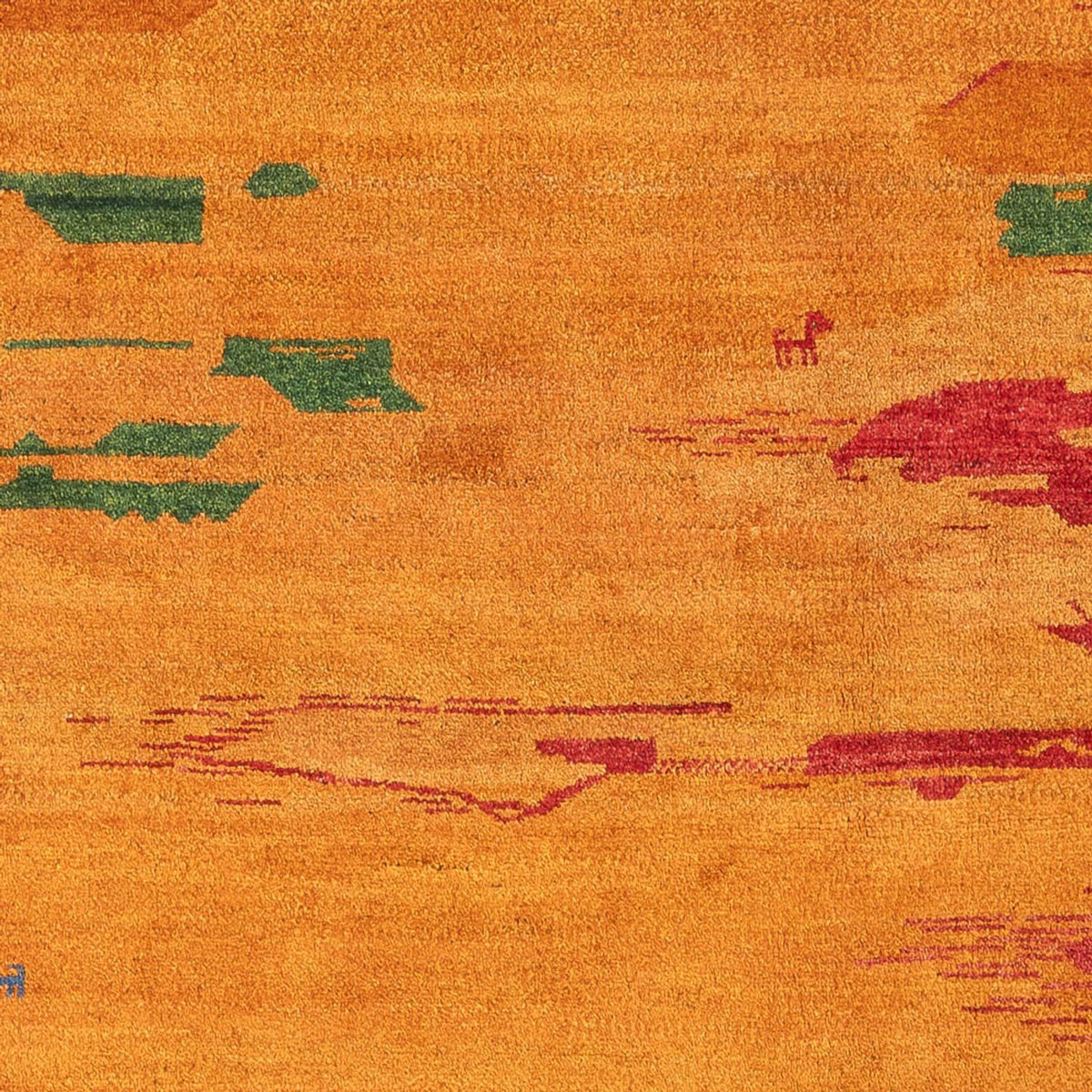 Dywan Gabbeh - perski - 228 x 203 cm - wielokolorowy