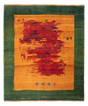 Dywan Gabbeh - perski - 227 x 200 cm - wielokolorowy