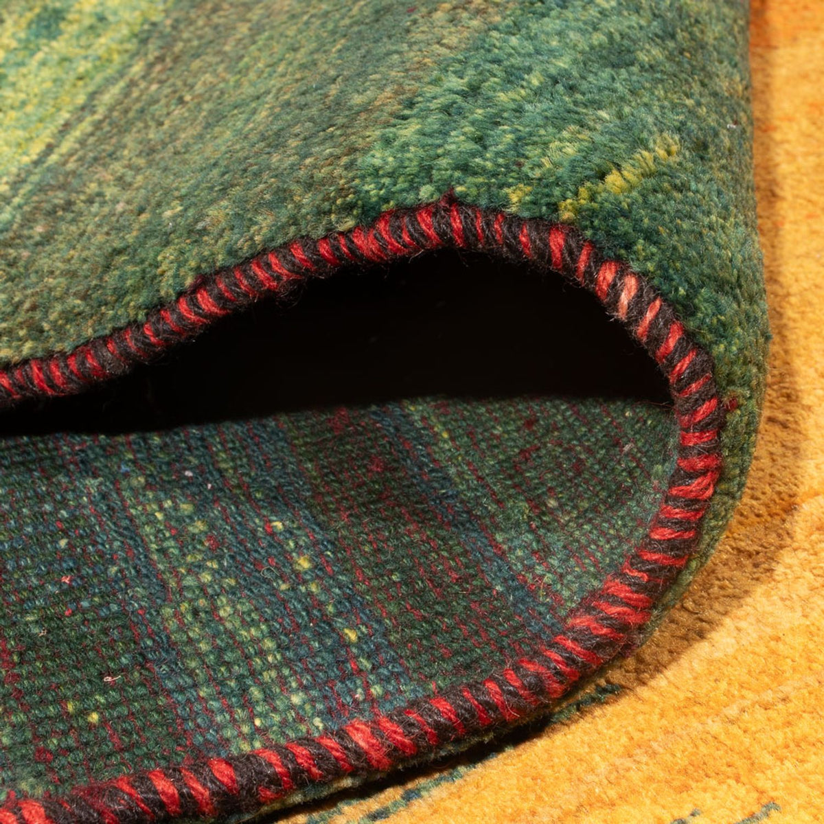 Dywan Gabbeh - perski - 226 x 197 cm - wielokolorowy