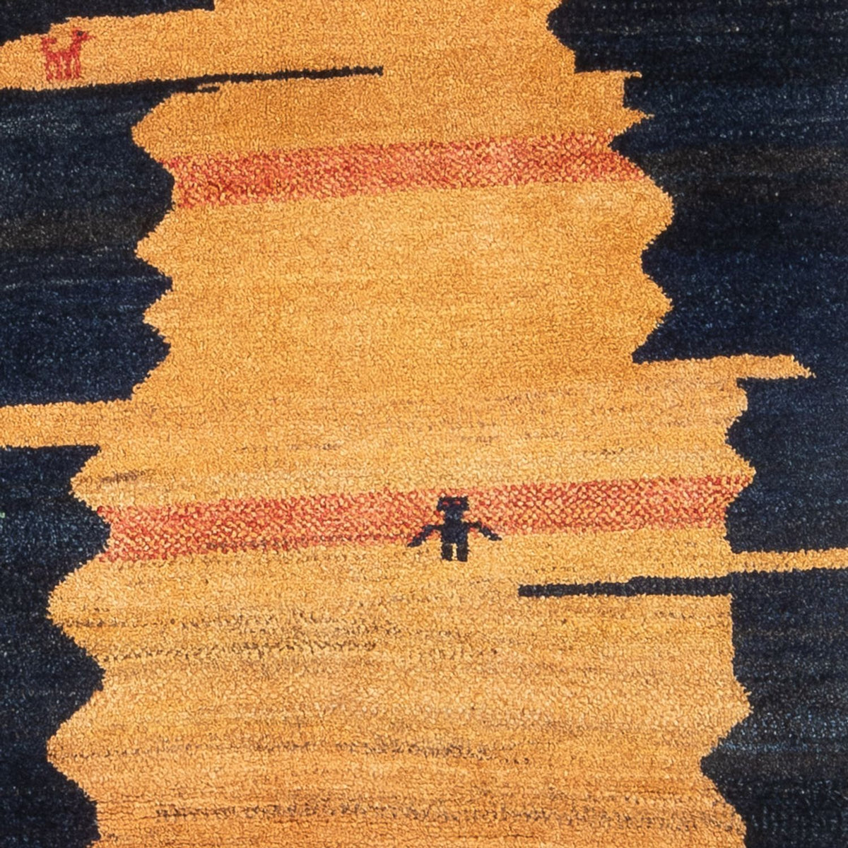 Biegacz Dywan Gabbeh - perski - 200 x 104 cm - wielokolorowy