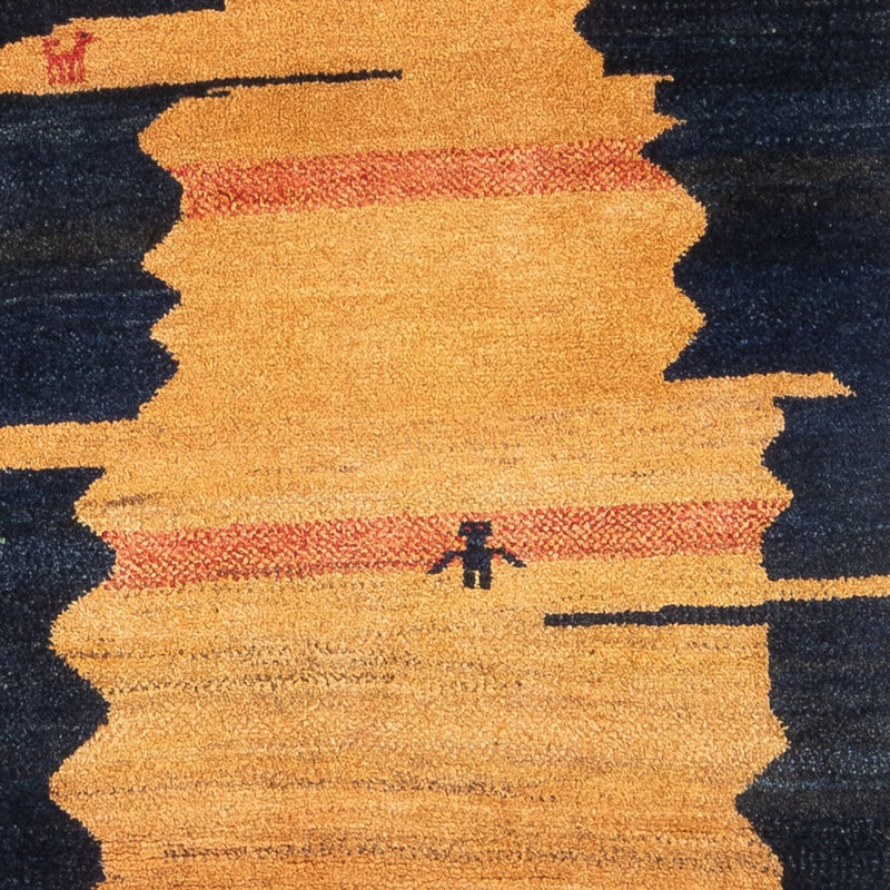 Biegacz Dywan Gabbeh - perski - 200 x 104 cm - wielokolorowy