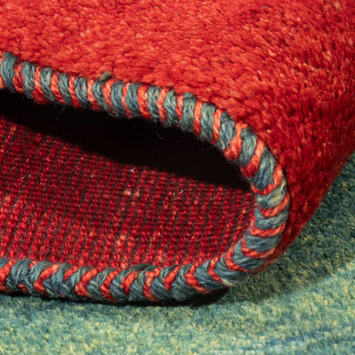 Dywan Gabbeh - perski - 153 x 120 cm - wielokolorowy