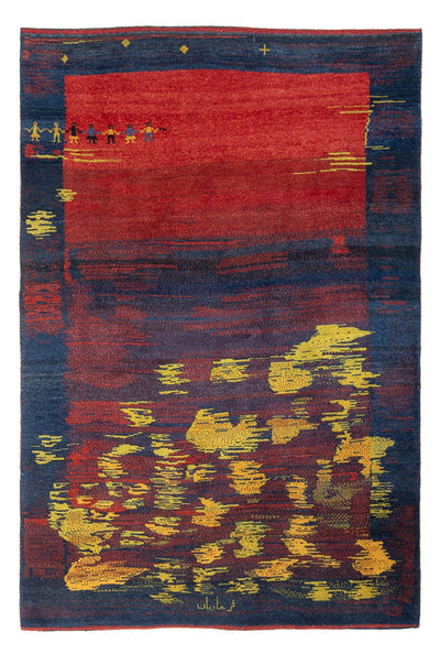 Gabbeh perski Dywan 190x266cm - Perserteppich Wollteppich