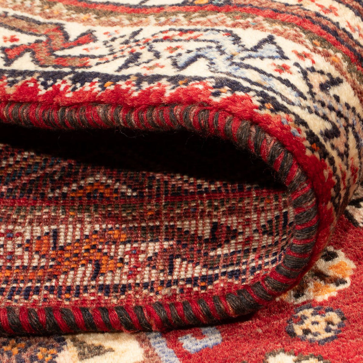 Perski dywan - Nomadyczny - 197 x 130 cm - czerwony