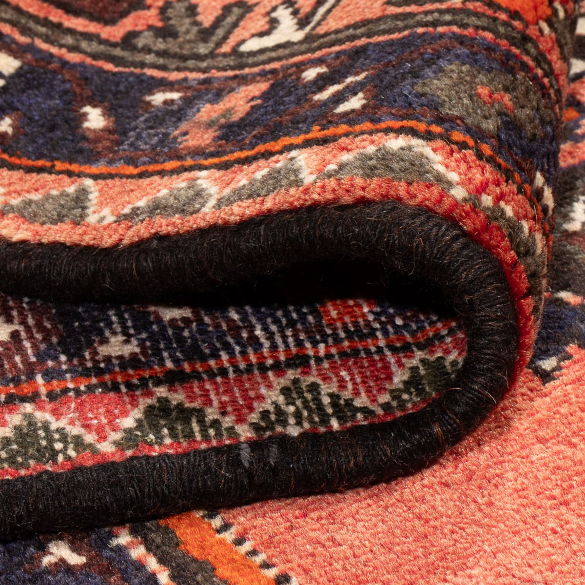 Perski dywan - Nomadyczny - 215 x 140 cm - pomarańczowy