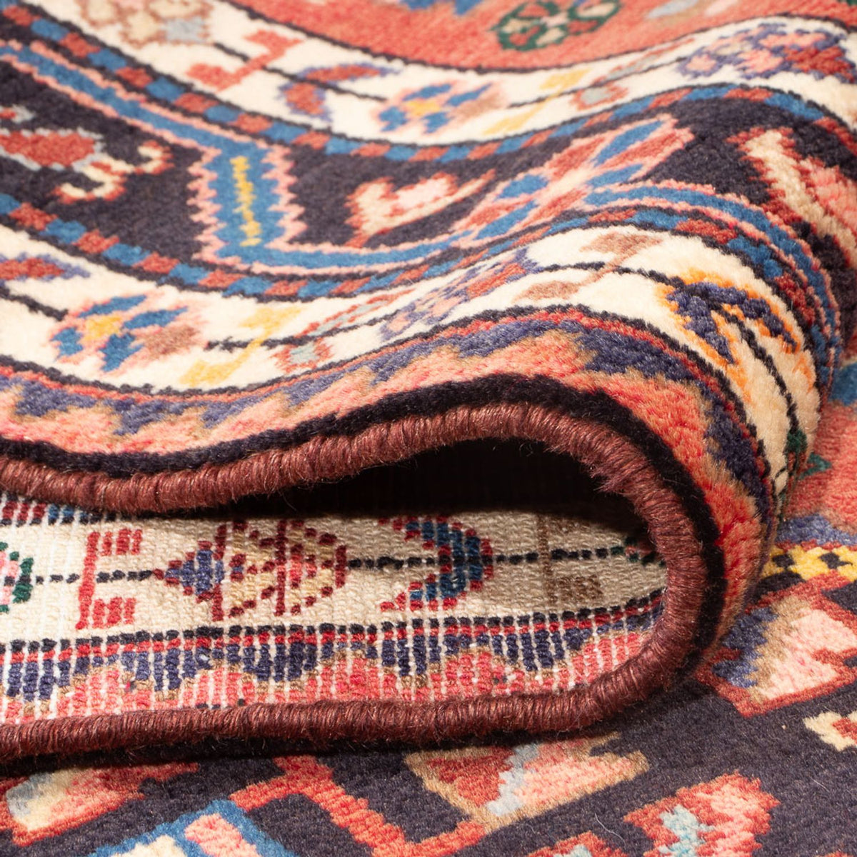 Perski dywan - Nomadyczny - 225 x 140 cm - czerwony