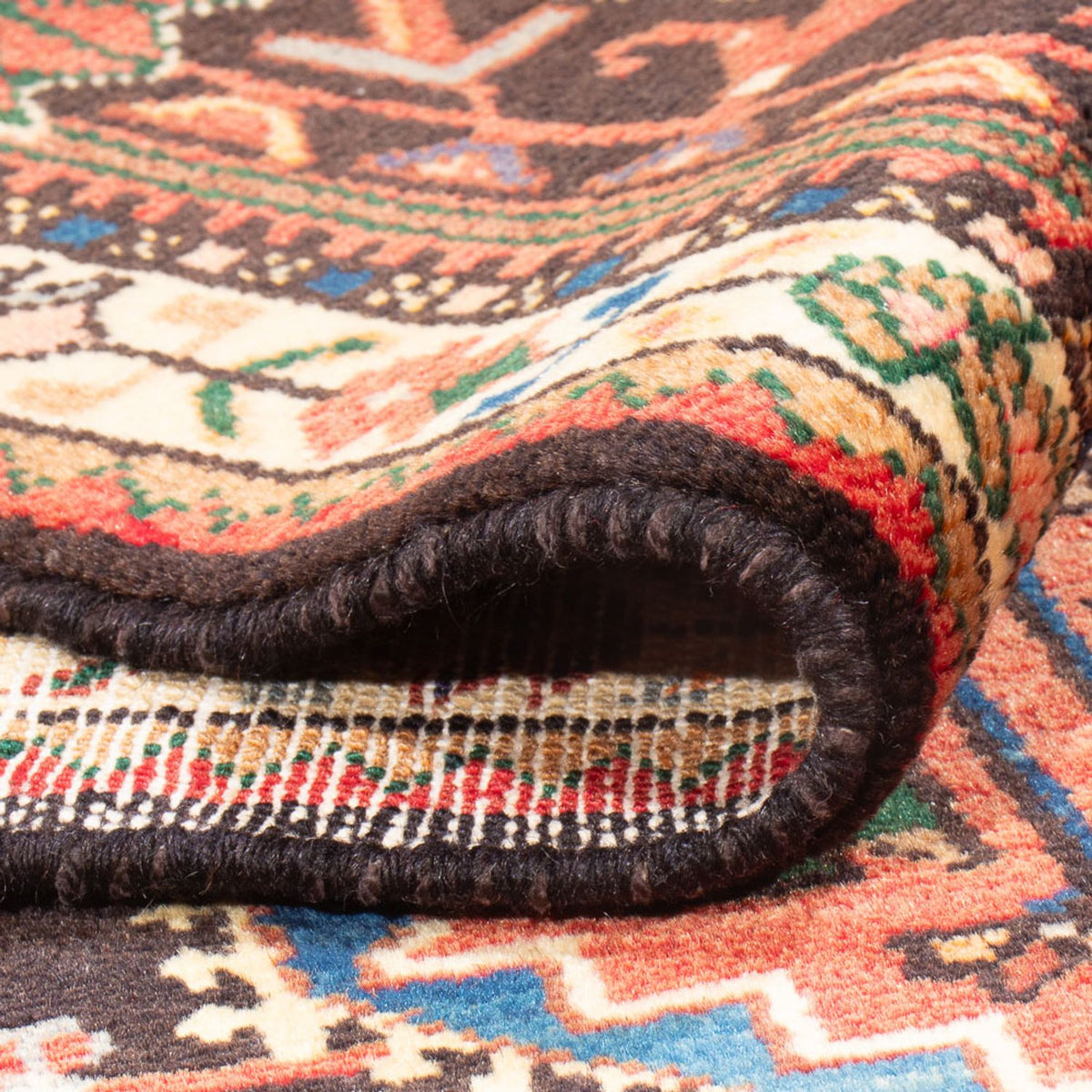 Perski dywan - Nomadyczny - 215 x 144 cm - jasna czerwień