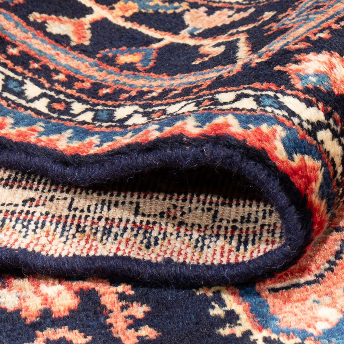 Perski dywan - Nomadyczny - Royal - 241 x 134 cm - ciemnoniebieski