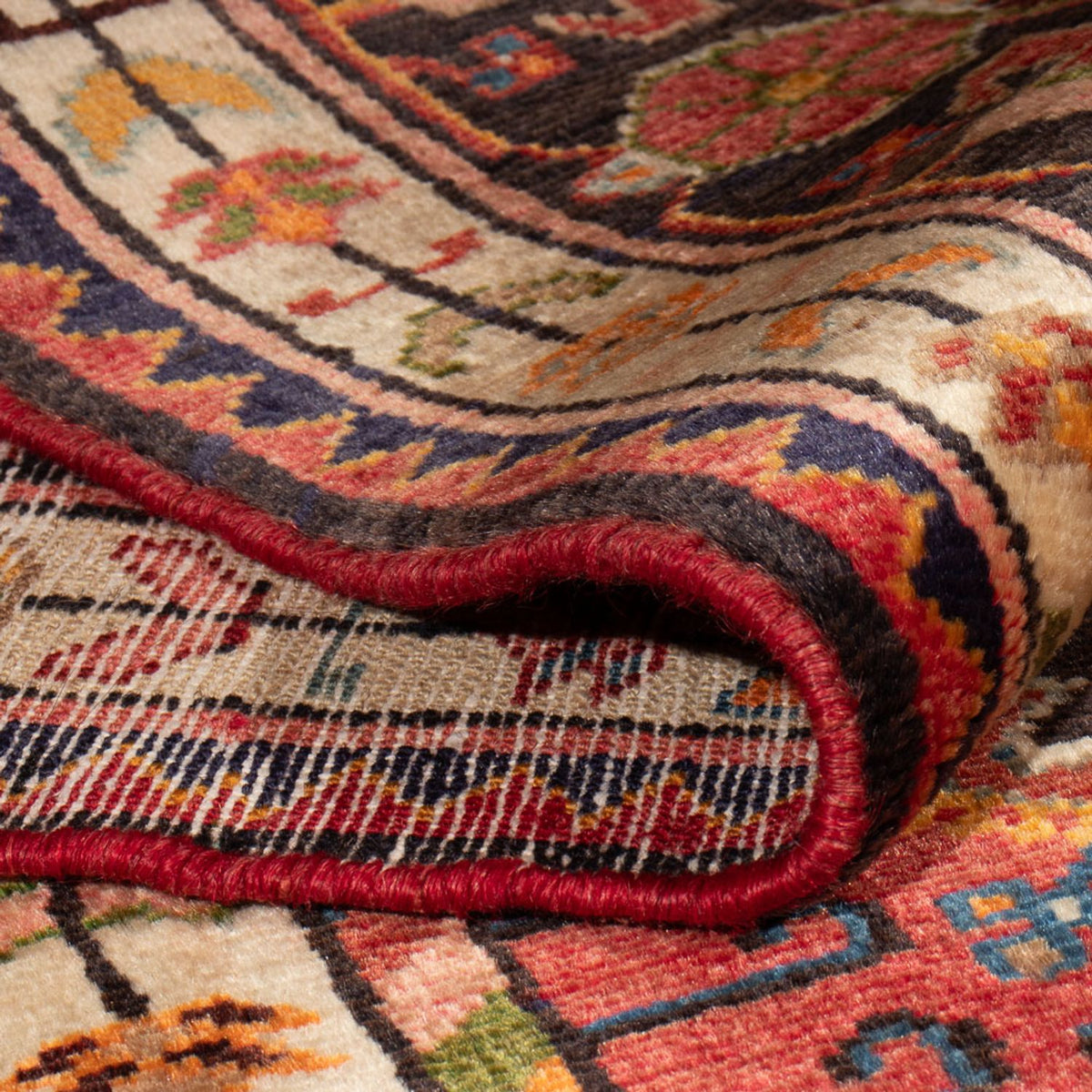 Biegacz Perski dywan - Nomadyczny - 232 x 129 cm - czerwony