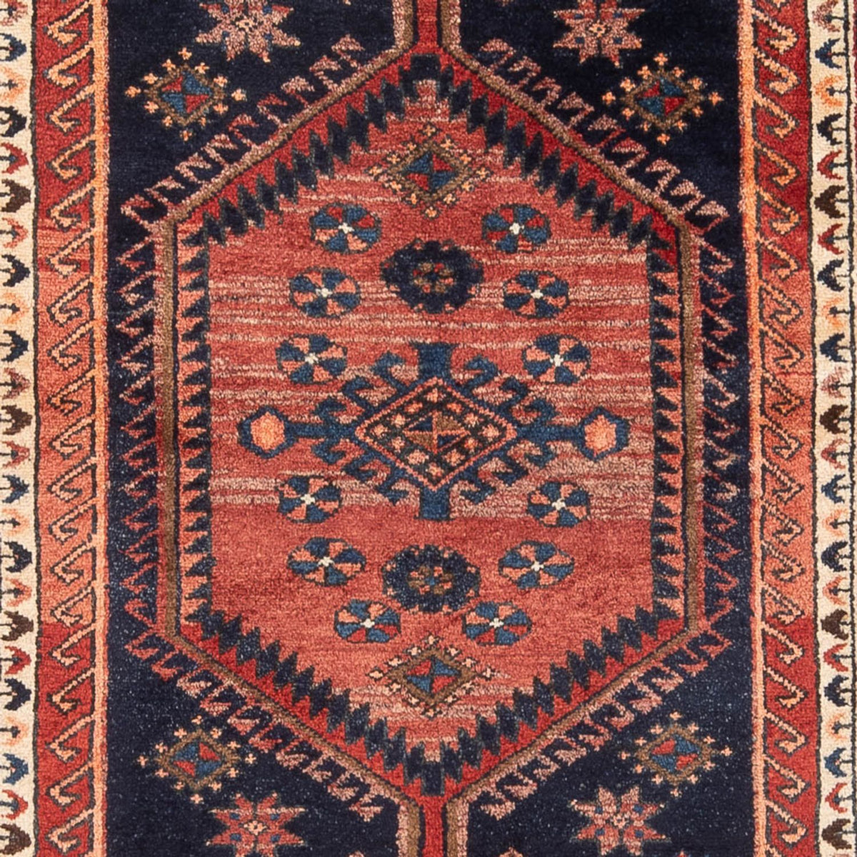 Biegacz Perski dywan - Nomadyczny - 235 x 123 cm - ciemnoniebieski