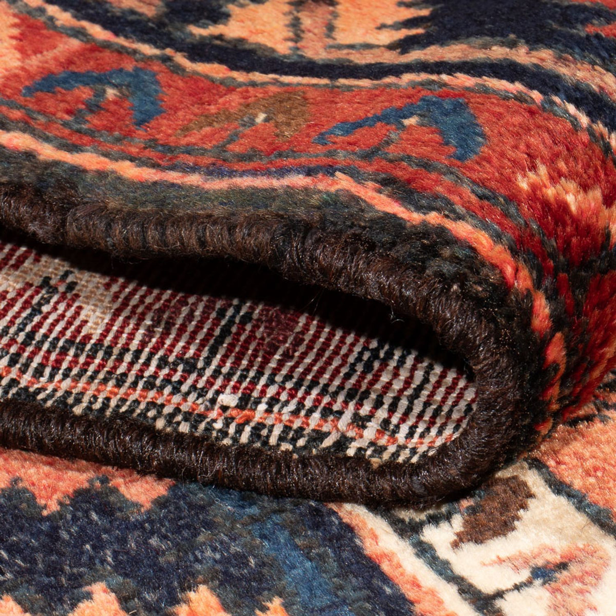 Biegacz Perski dywan - Nomadyczny - 235 x 123 cm - ciemnoniebieski