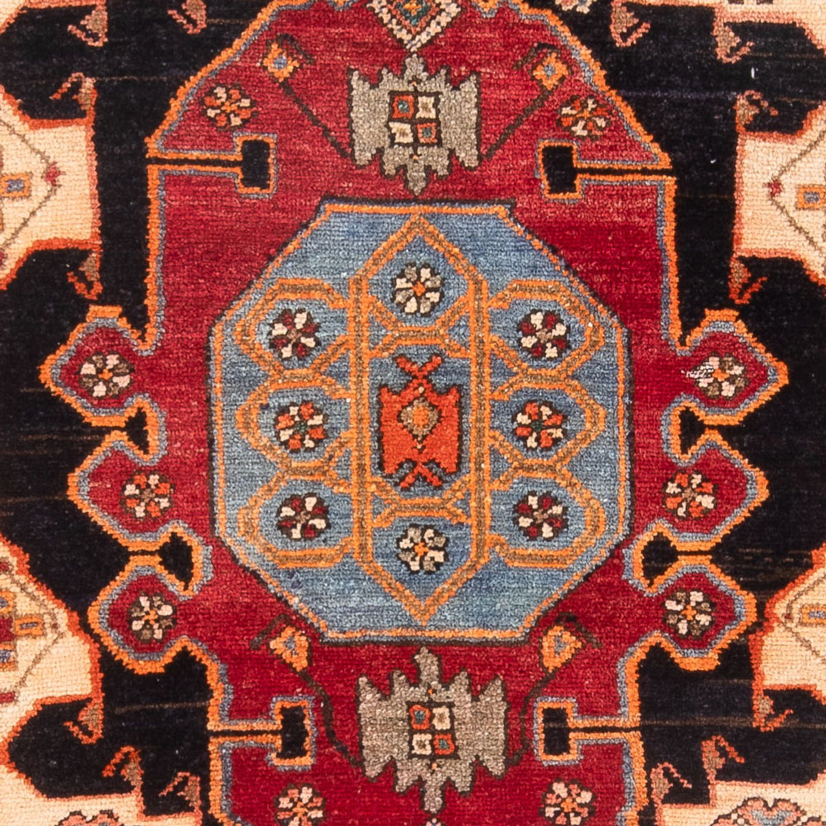 Perski dywan - Nomadyczny - 203 x 125 cm - ciemnoniebieski