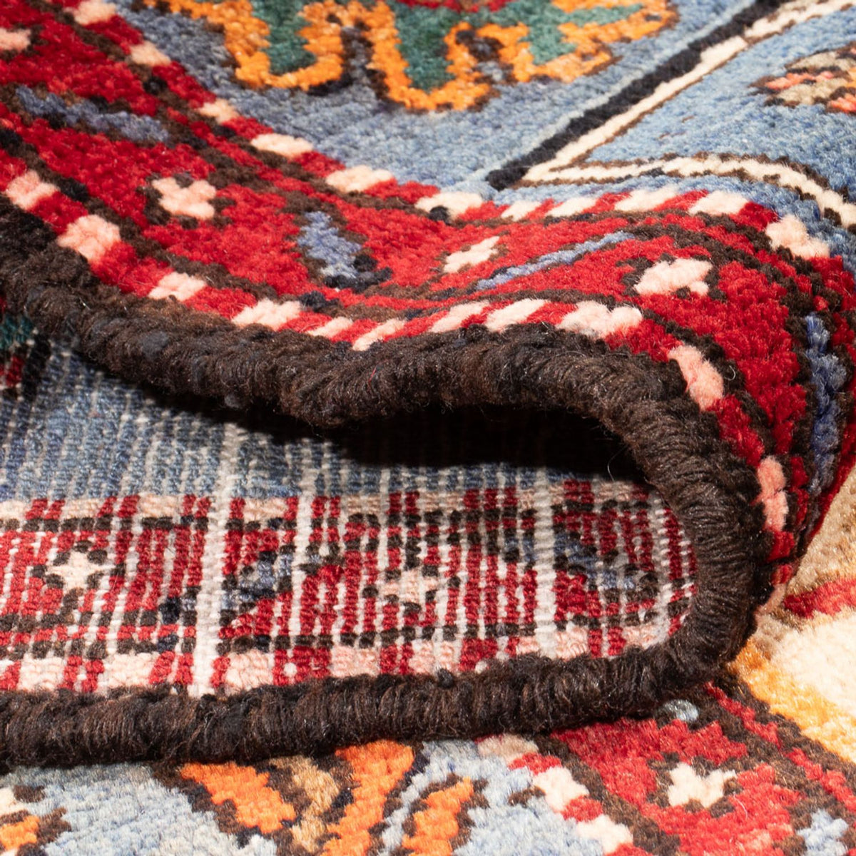 Perski dywan - Nomadyczny - 203 x 125 cm - ciemnoniebieski