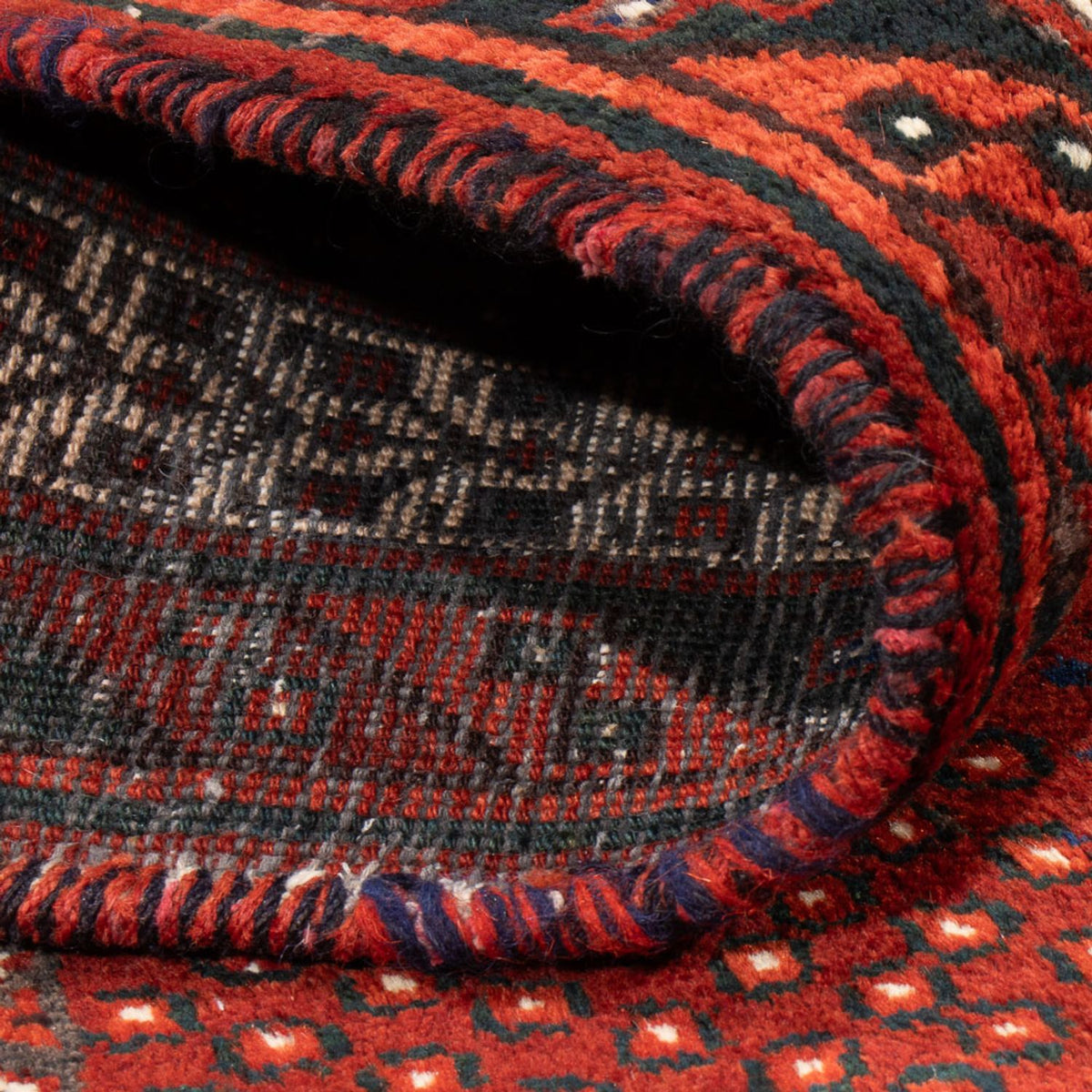 Perski dywan - Nomadyczny - 186 x 131 cm - czerwony