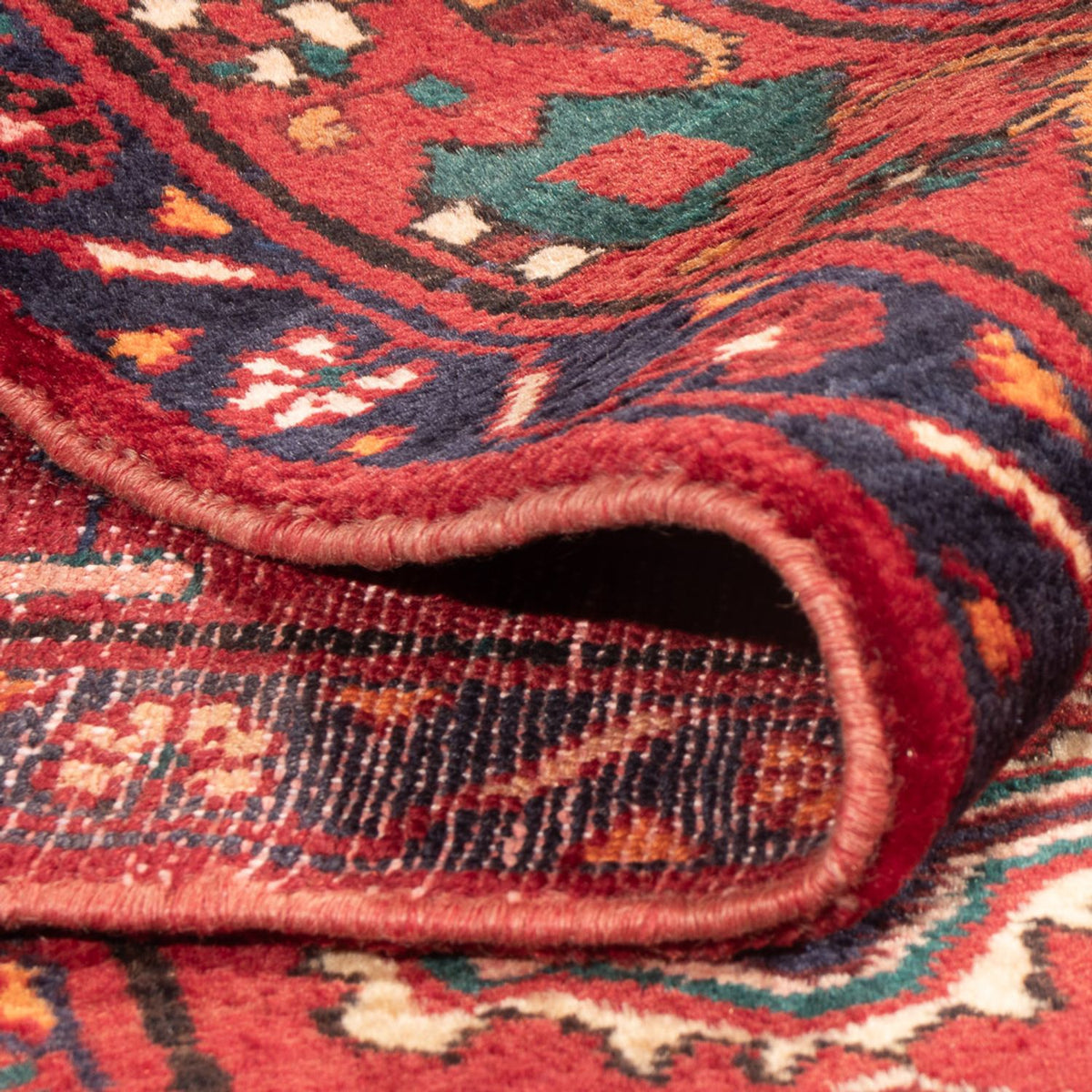 Perski dywan - Nomadyczny - 237 x 152 cm - jasna czerwień