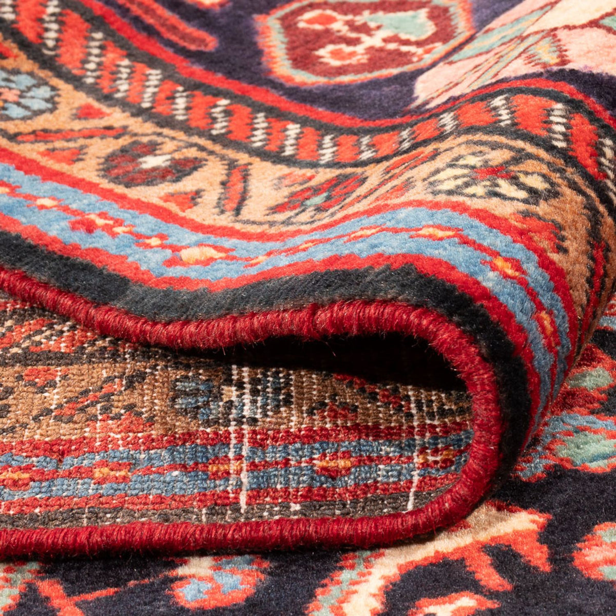 Perski dywan - Nomadyczny - 205 x 140 cm - ciemnoniebieski