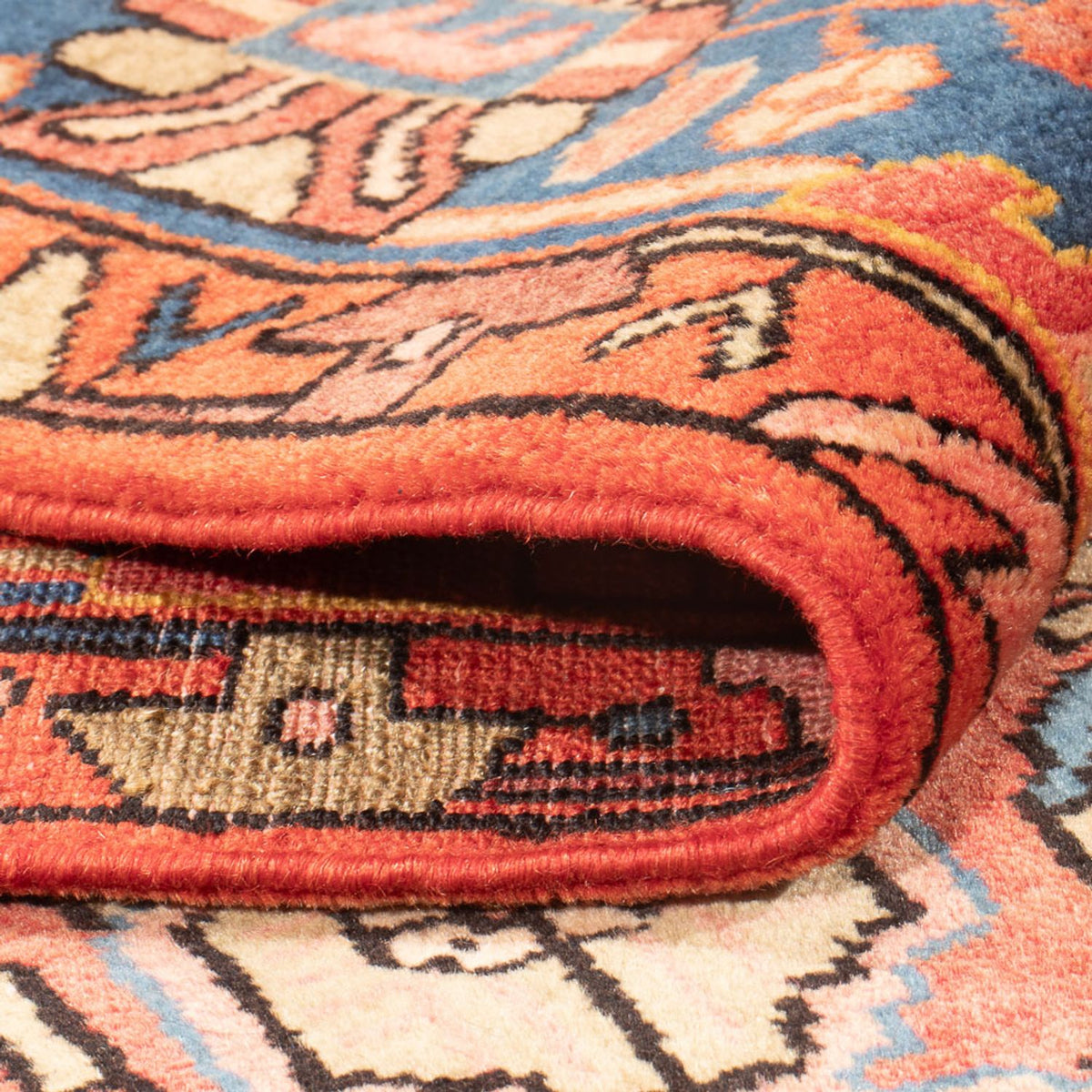 Perski dywan - Nomadyczny - 220 x 153 cm - jasna czerwień