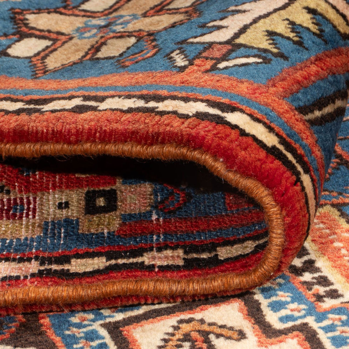 Perski dywan - Nomadyczny - 202 x 150 cm - niebieski