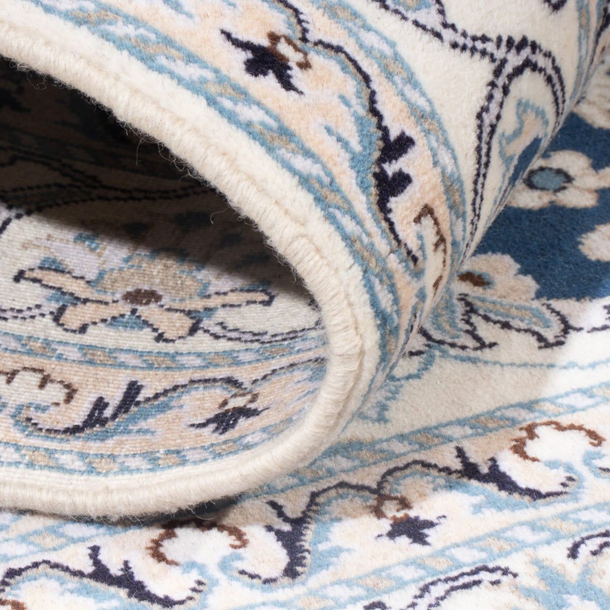 Dywan perski - Nain - Królewski - 192 x 148 cm - ciemnoniebieski