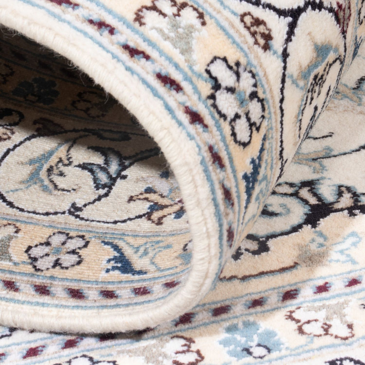 Dywan perski - Nain - Królewski - 200 x 143 cm - kremowy