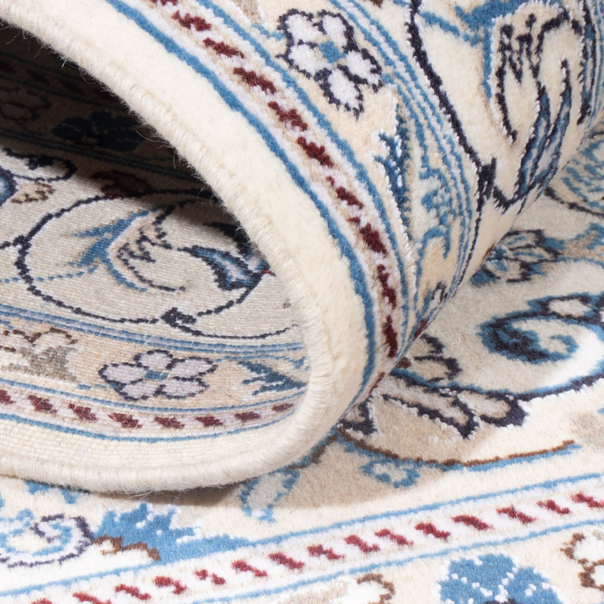 Dywan perski - Nain - Królewski - 201 x 148 cm - kremowy