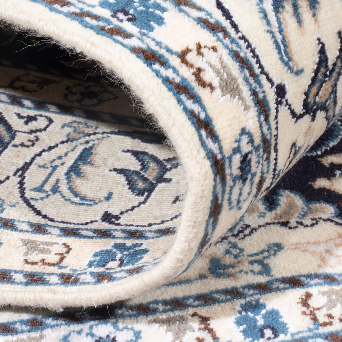 Dywan perski - Nain - Królewski - 203 x 144 cm - niebieski