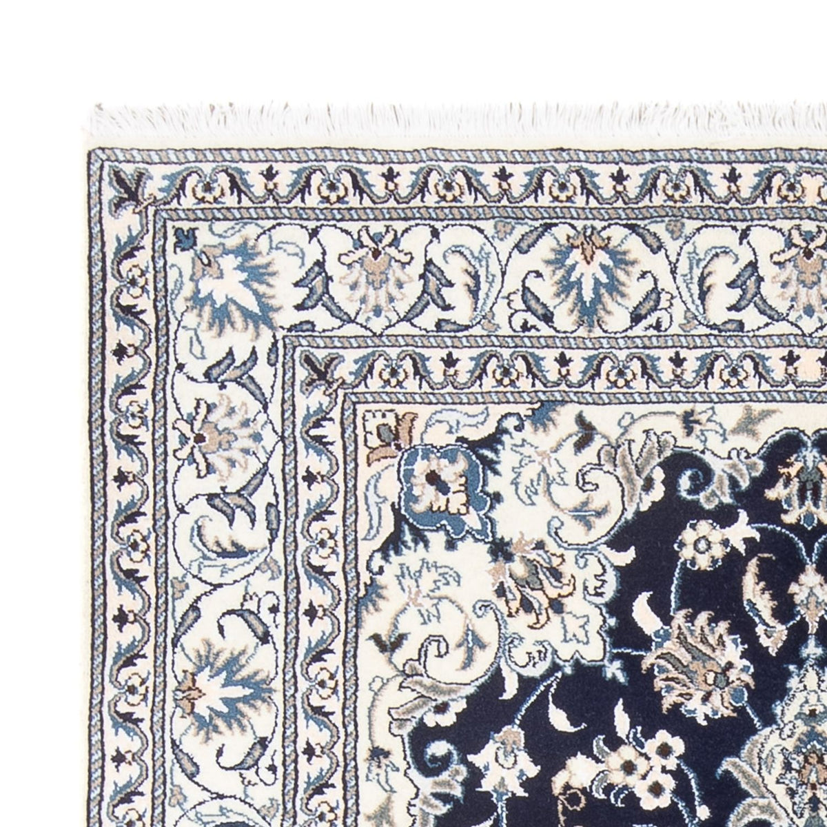 Dywan perski - Nain - Królewski - 203 x 147 cm - ciemnoniebieski