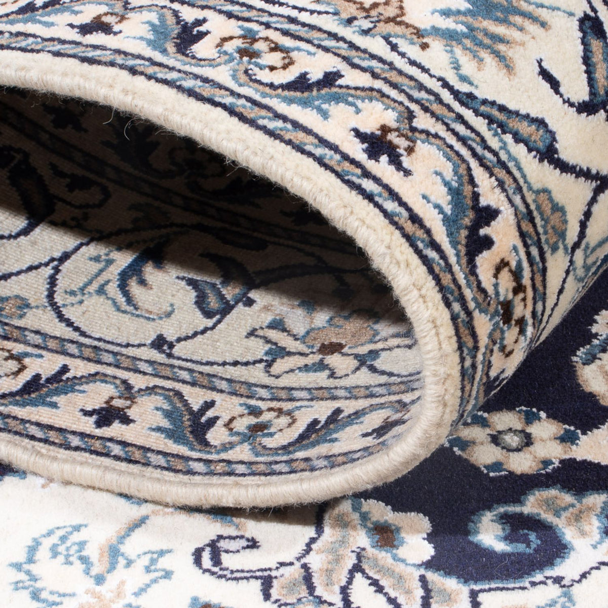 Dywan perski - Nain - Królewski - 203 x 147 cm - ciemnoniebieski