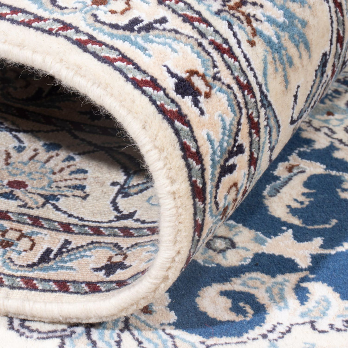 Dywan perski - Nain - Królewski - 200 x 150 cm - niebieski