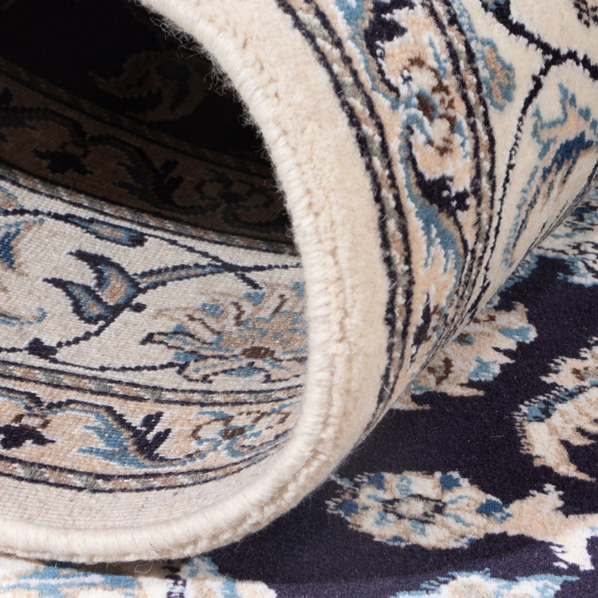 Dywan perski - Nain - Królewski - 205 x 150 cm - ciemnoniebieski