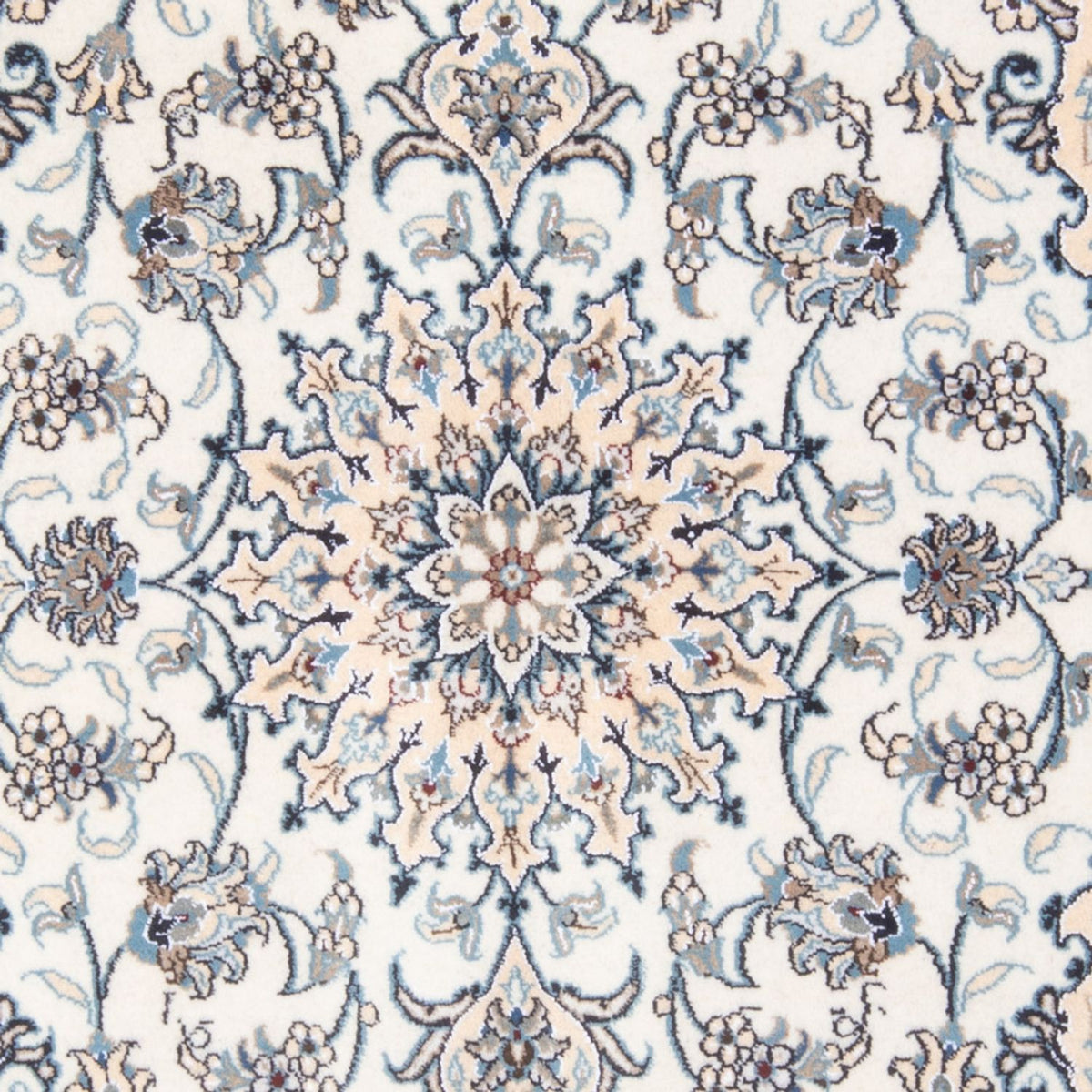 Dywan perski - Nain - Królewski - 198 x 152 cm - kremowy