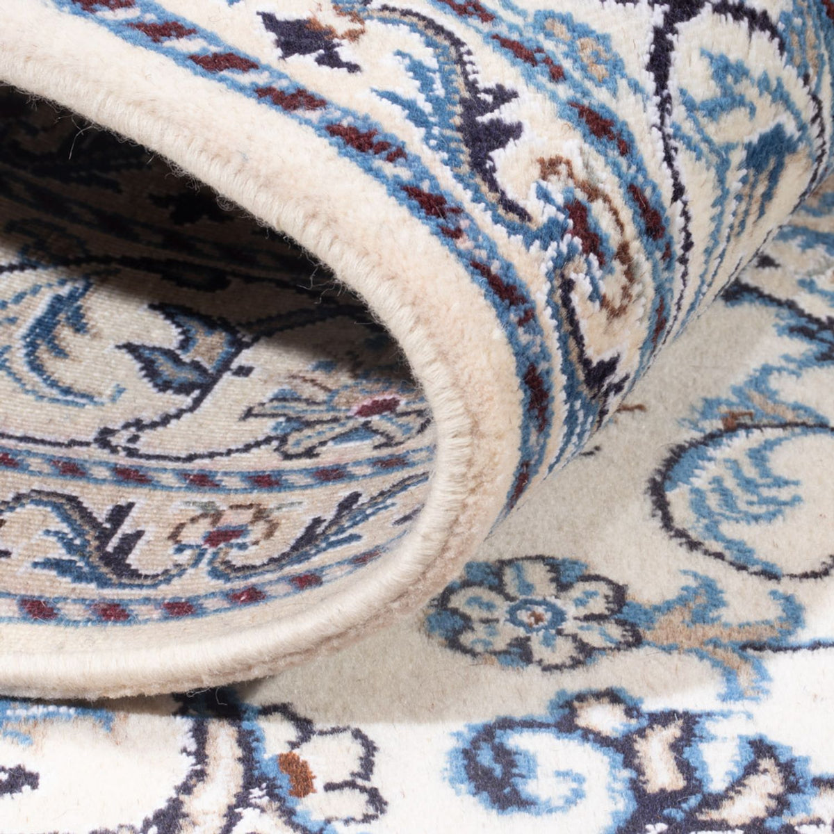 Dywan perski - Nain - Królewski - 198 x 152 cm - kremowy