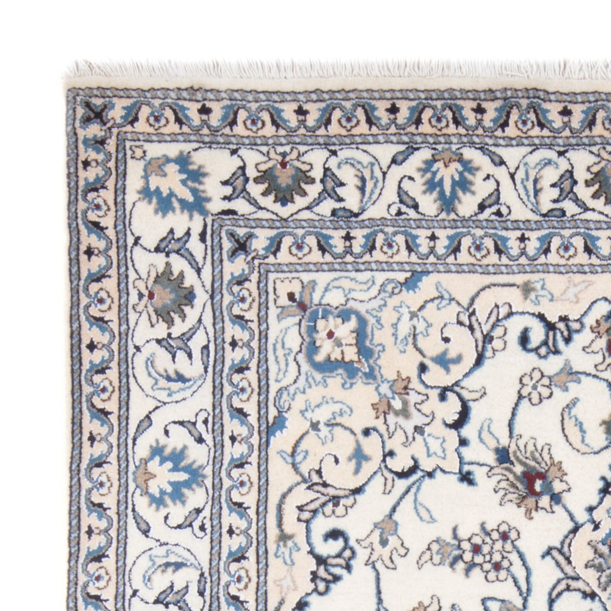 Dywan perski - Nain - Królewski - 195 x 152 cm - kremowy