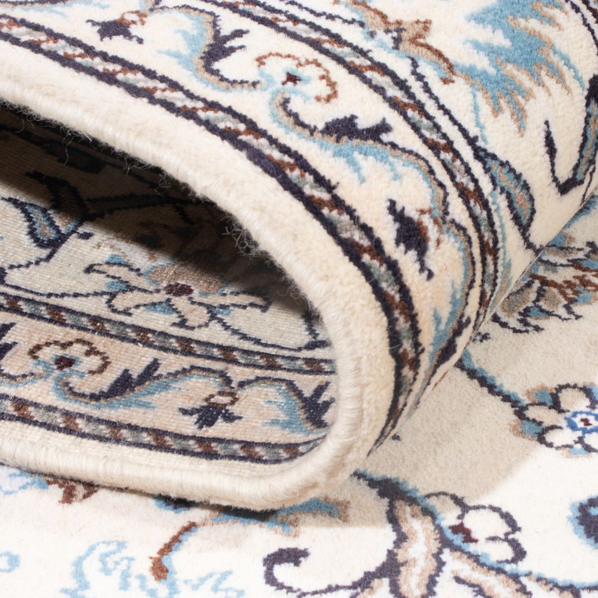 Dywan perski - Nain - Królewski - 195 x 152 cm - kremowy