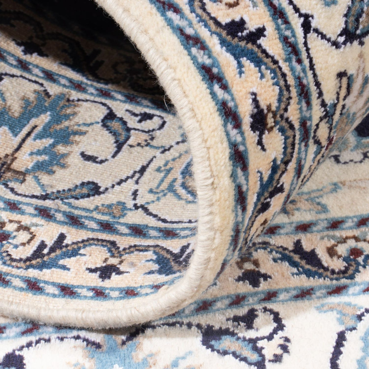 Dywan perski - Nain - Królewski - 193 x 148 cm - ciemnoniebieski