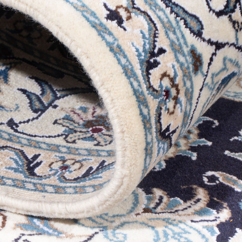 Dywan perski - Nain - Królewski - 213 x 150 cm - ciemnoniebieski