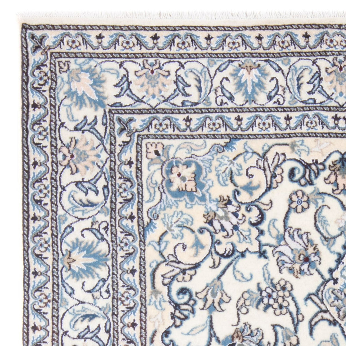 Dywan perski - Nain - Królewski - 197 x 145 cm - kremowy