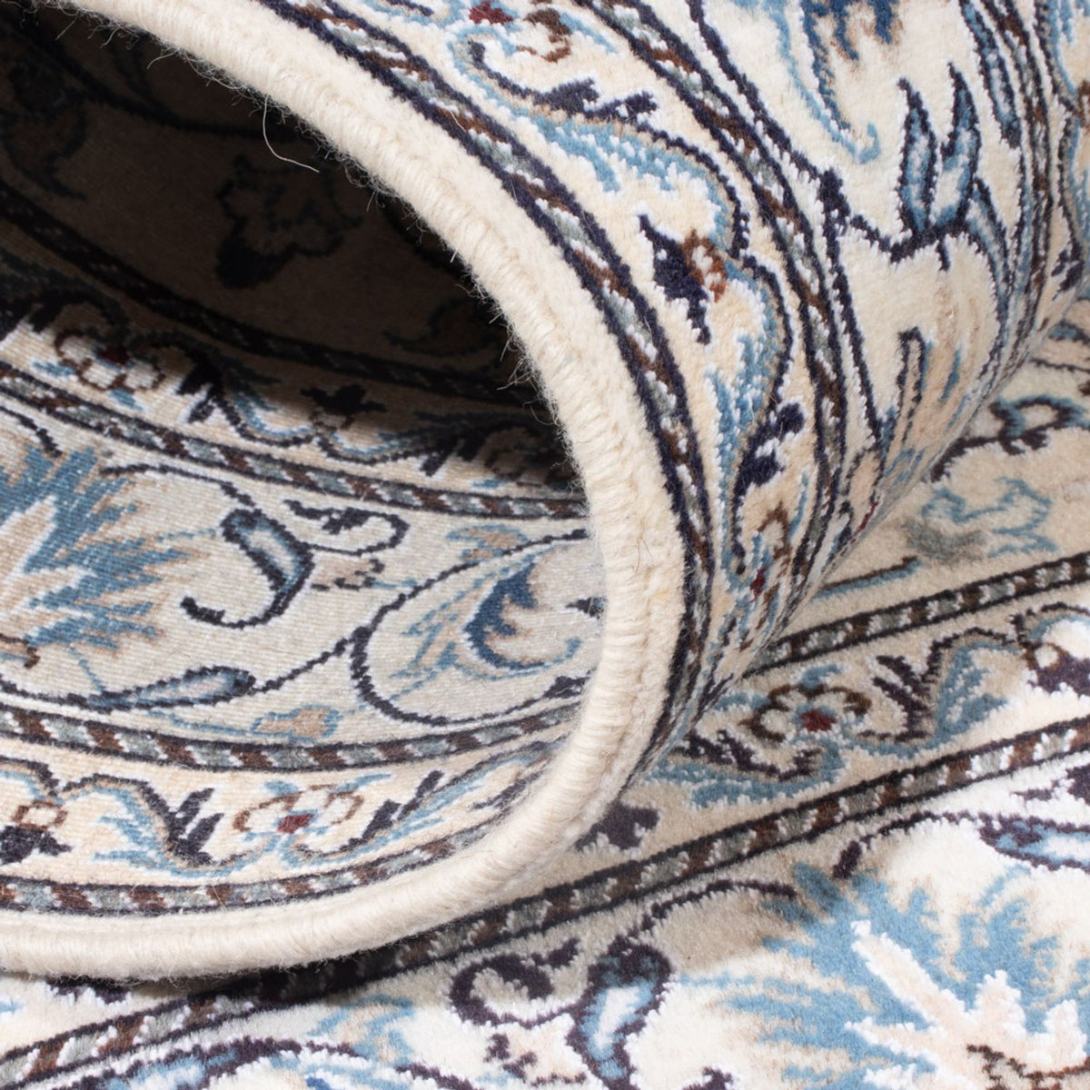 Dywan perski - Nain - Królewski - 197 x 145 cm - kremowy