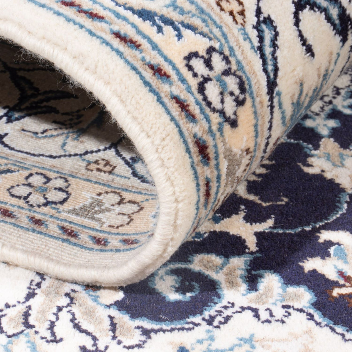 Dywan perski - Nain - Królewski - 200 x 145 cm - ciemnoniebieski