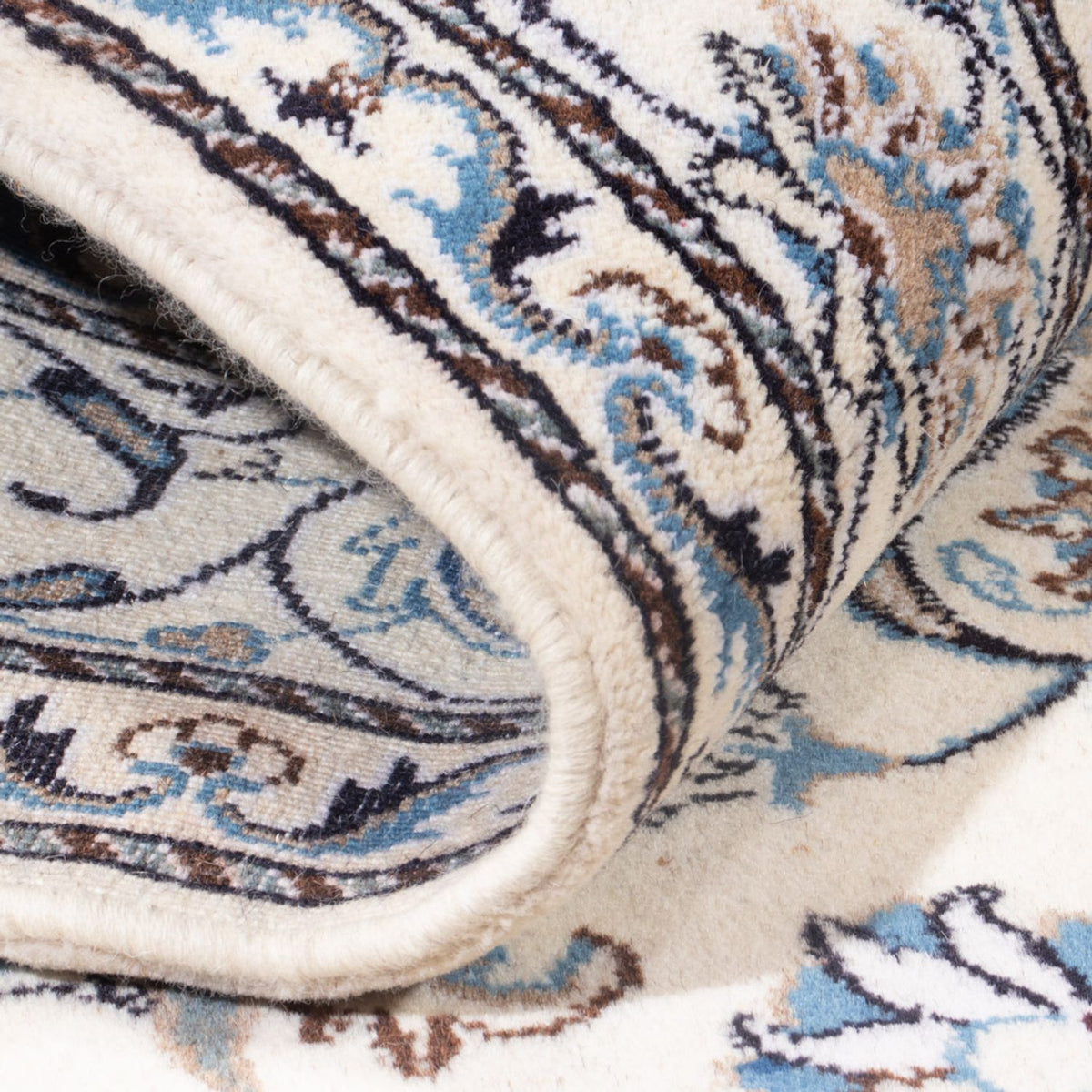 Dywan perski - Nain - Królewski - 212 x 146 cm - kremowy