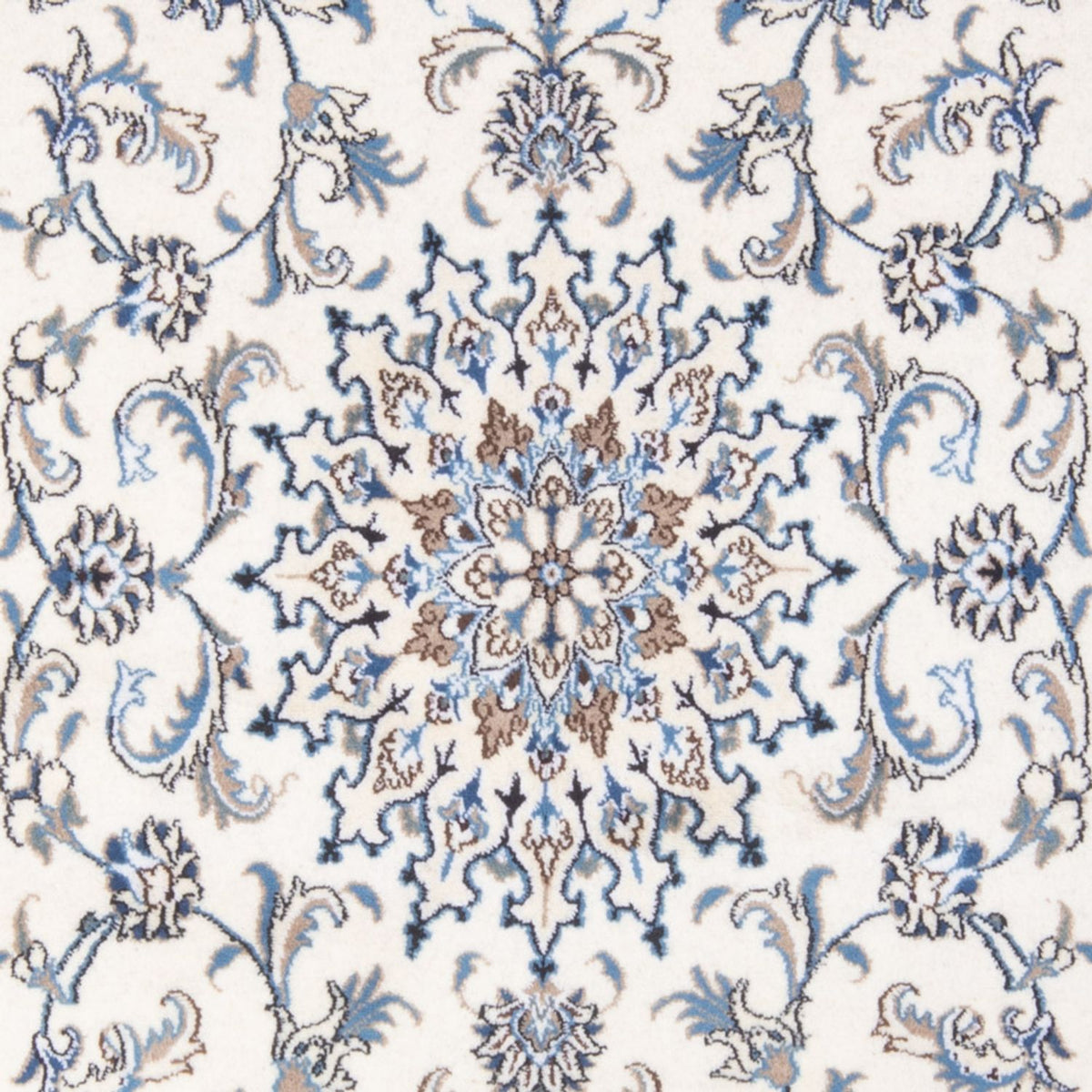 Dywan perski - Nain - Królewski - 204 x 147 cm - kremowy