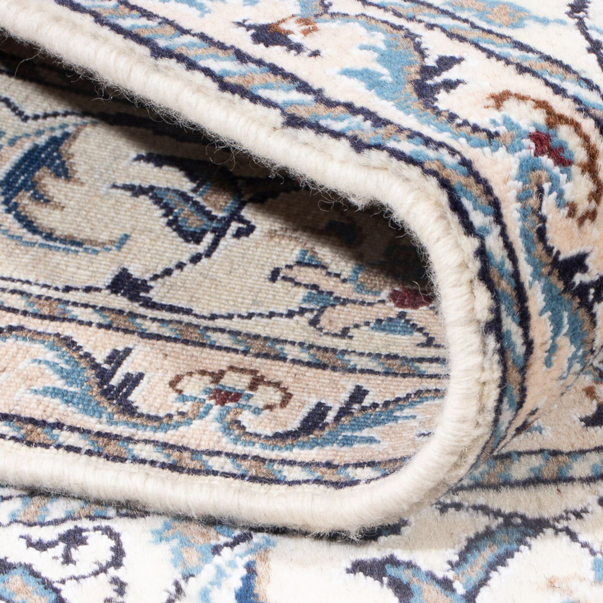 Dywan perski - Nain - Królewski - 201 x 146 cm - niebieski