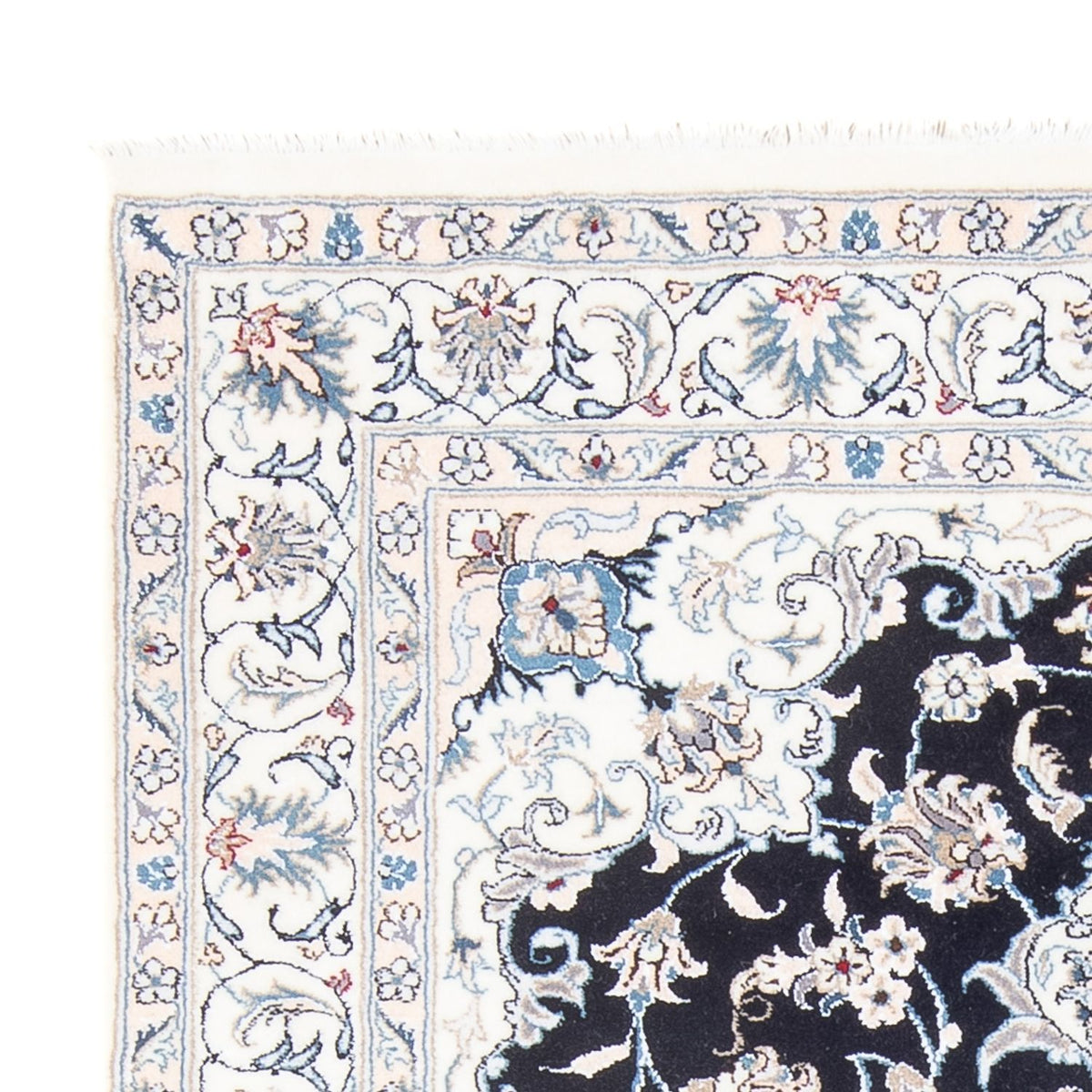 Dywan perski - Nain - Królewski - 200 x 147 cm - ciemnoniebieski