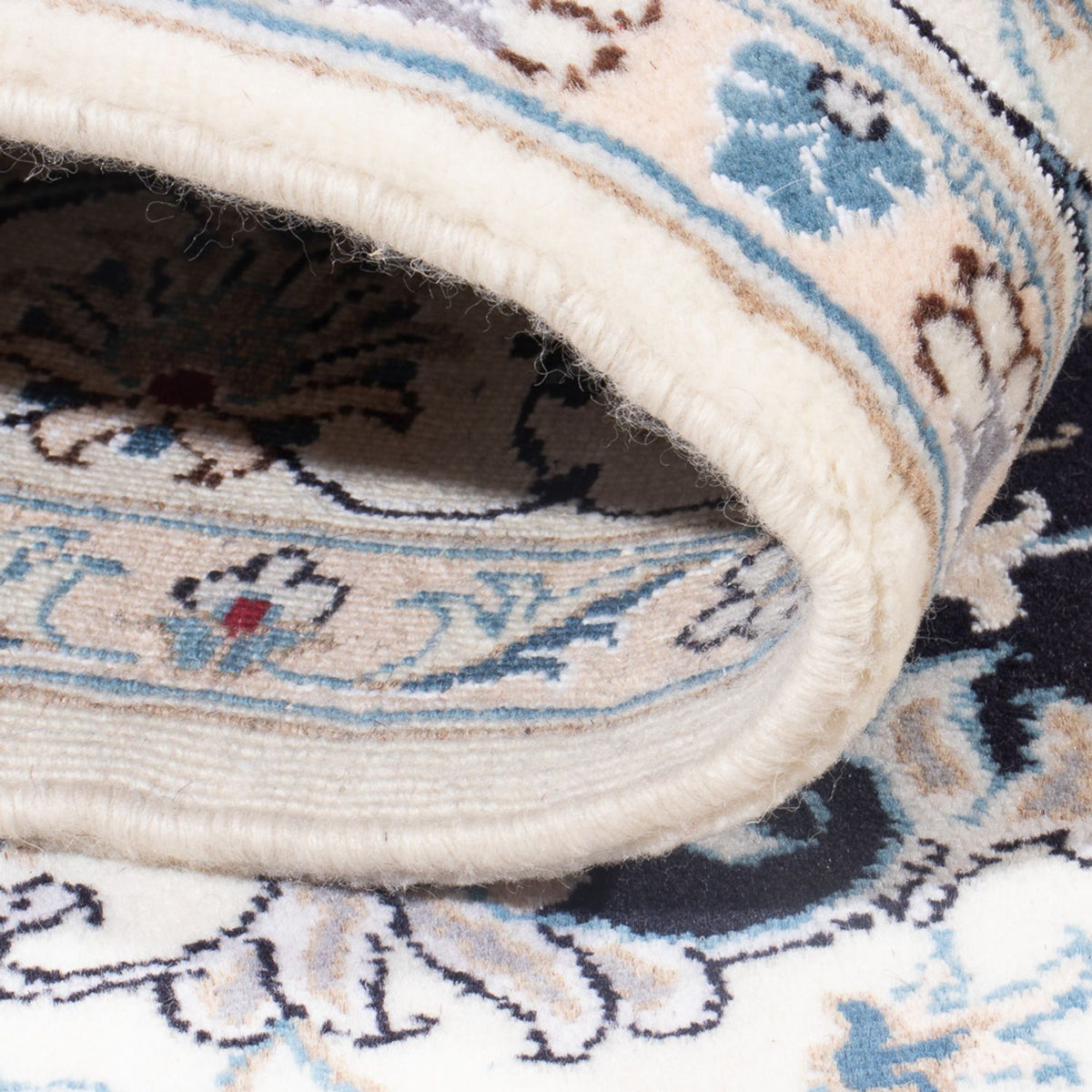 Dywan perski - Nain - Królewski - 200 x 147 cm - ciemnoniebieski