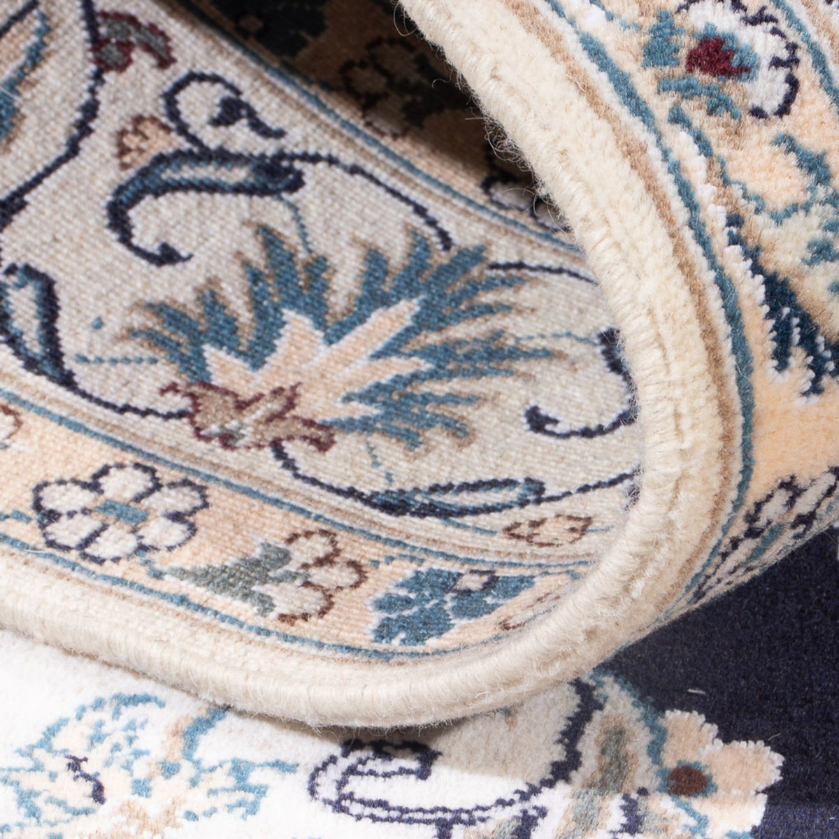 Dywan perski - Nain - Królewski - 194 x 145 cm - ciemnoniebieski