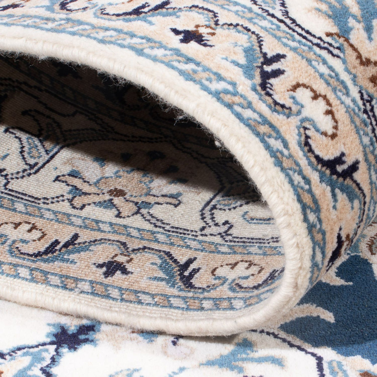 Dywan perski - Nain - Królewski - 194 x 152 cm - niebieski