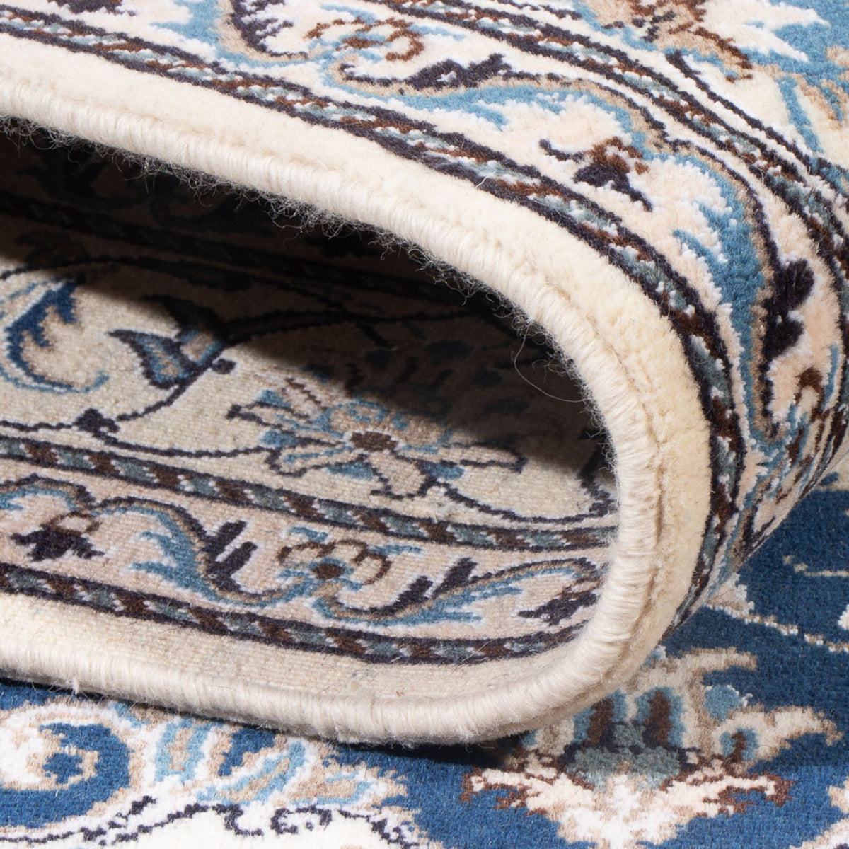 Dywan perski - Nain - Królewski - 207 x 151 cm - niebieski