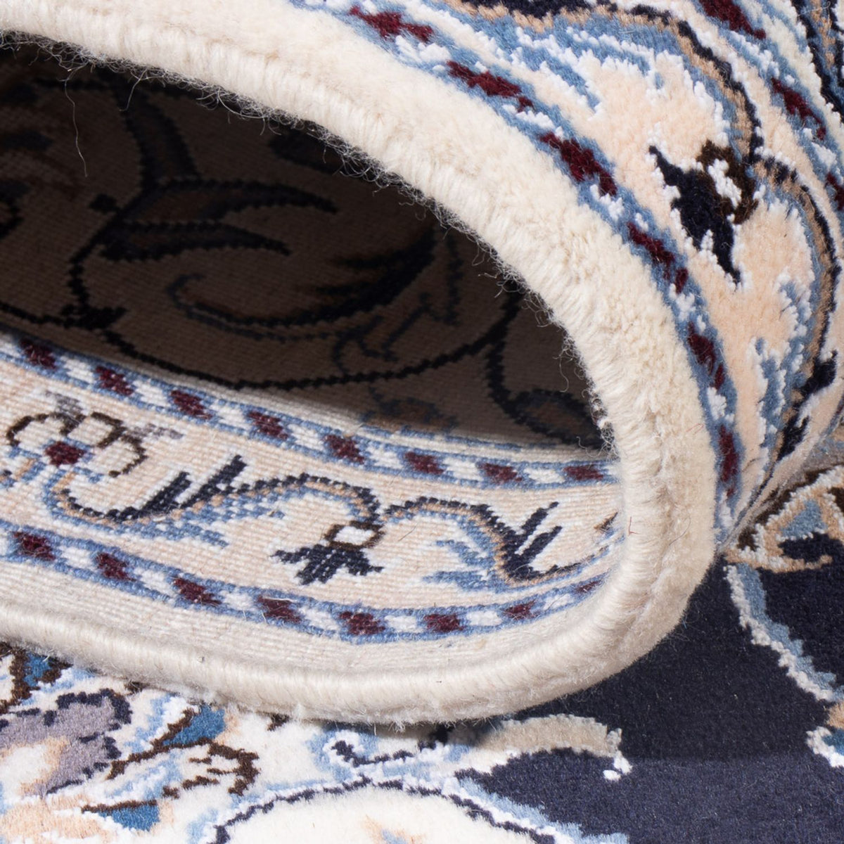 Dywan perski - Nain - Królewski - 207 x 145 cm - ciemnoniebieski