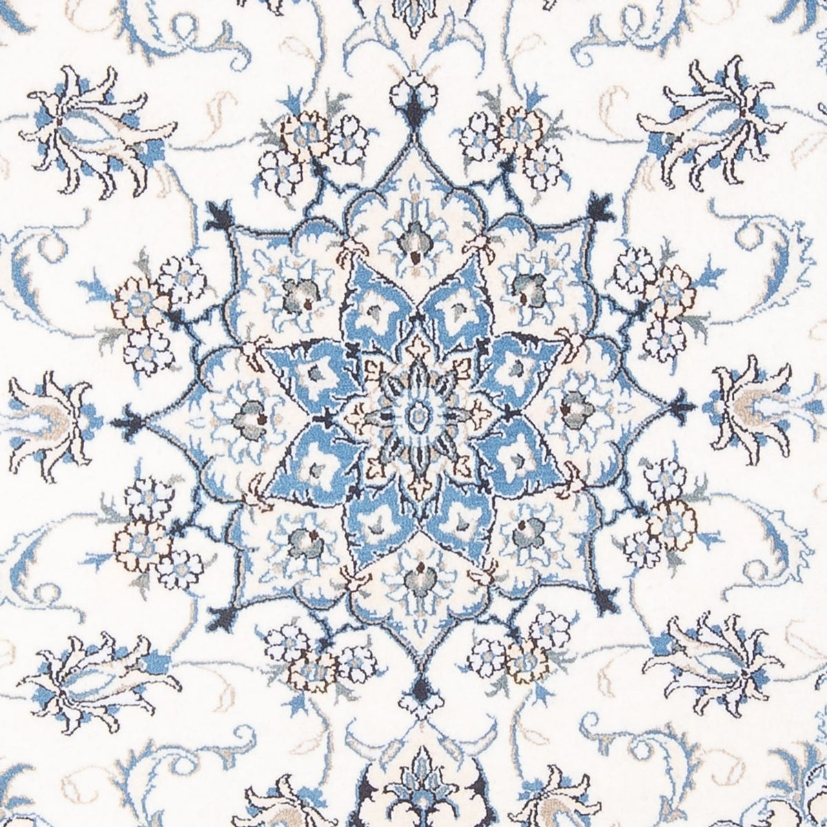 Dywan perski - Nain - Królewski - 207 x 150 cm - kremowy